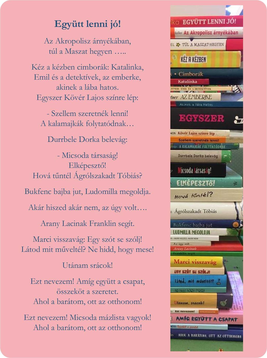 könyv gerinc költemény